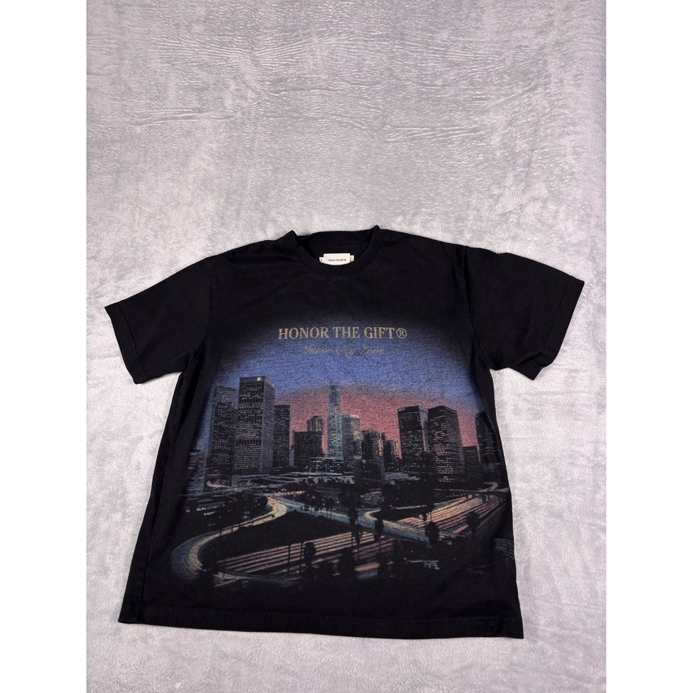 Honor The Gift T-Shirt Inner City Love Mens M Black Crew Neck Short Sleeve